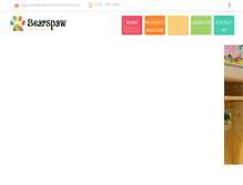 Tablet Screenshot of bearspawpreschool.com
